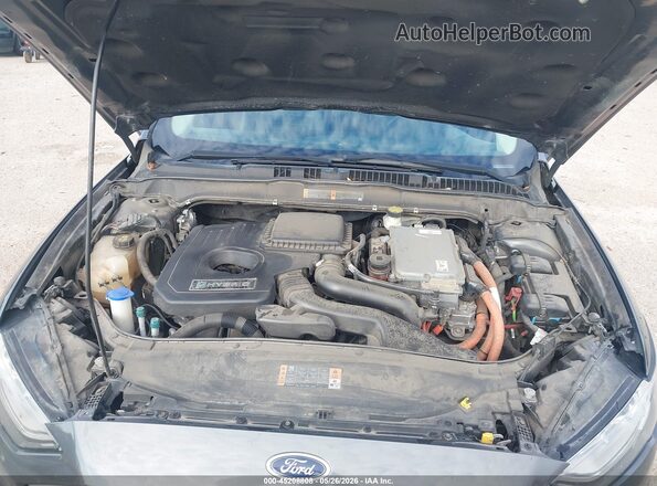 3FA6P0LU7HR254651 2017 FORD FUSION HYBRID Gray Widok z tyłu