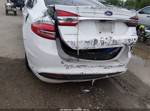 3FA6P0LU7JR169153 2018 FORD FUSION HYBRID White 