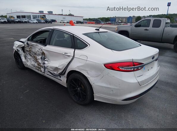 3FA6P0LU7JR276445 2018 FORD FUSION HYBRID White 
