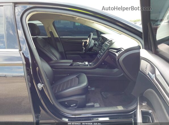 3FA6P0LU7JR286781 2018 FORD FUSION HYBRID Black Front interior view