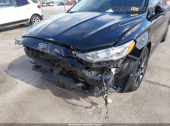 3FA6P0LU7JR286781 2018 FORD FUSION HYBRID Black Front view