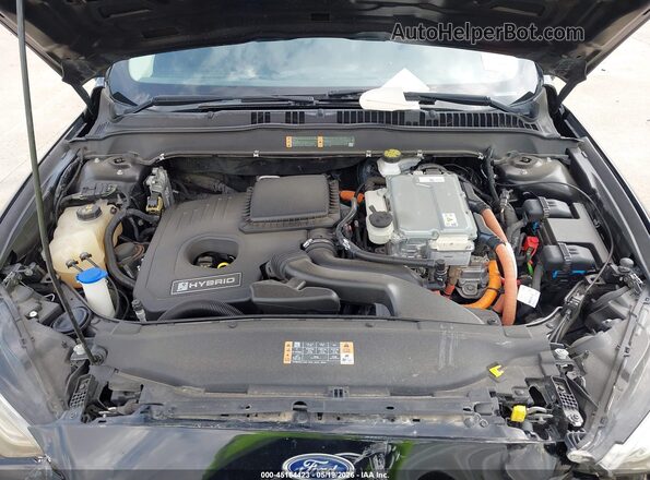 3FA6P0LU7JR286781 2018 FORD FUSION HYBRID Black Rear view