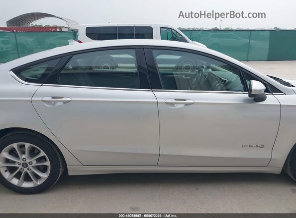3FA6P0LU7KR190831 2019 FORD FUSION HYBRID Silver 