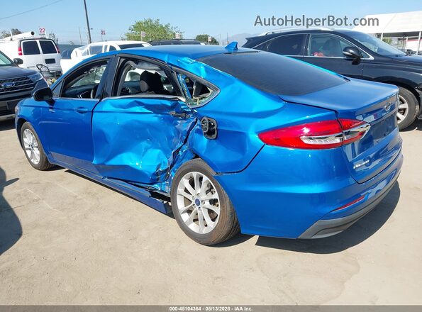 3FA6P0LU7LR259275 2020 FORD FUSION Blue Задня ліва чверть
