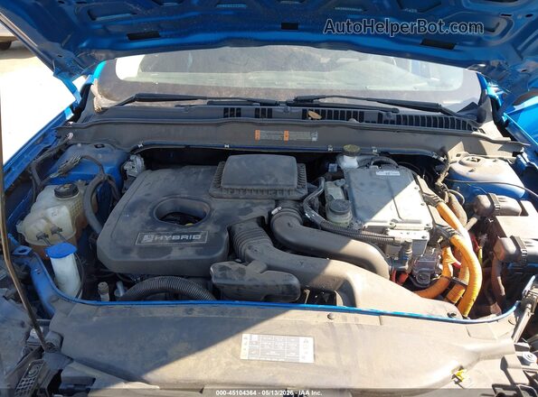 3FA6P0LU7LR259275 2020 FORD FUSION Blue Вид ззаду