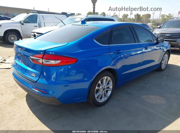 3FA6P0LU7LR259275 2020 FORD FUSION Blue Задня права чверть