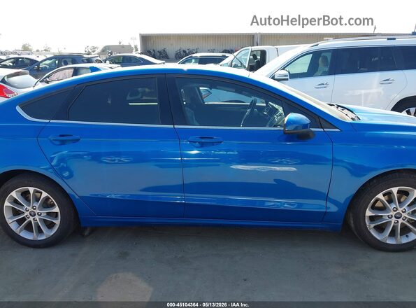 3FA6P0LU7LR259275 2020 FORD FUSION Blue Вид щитка приладів