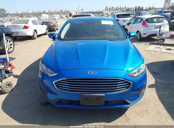 3FA6P0LU7LR259275 2020 FORD FUSION Blue Вид панелі приладів