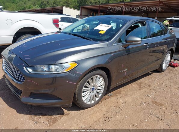 3FA6P0LU8GR115157 2016 FORD FUSION HYBRID Black Առջևի ձախ երեք քառորդ տեսարան
