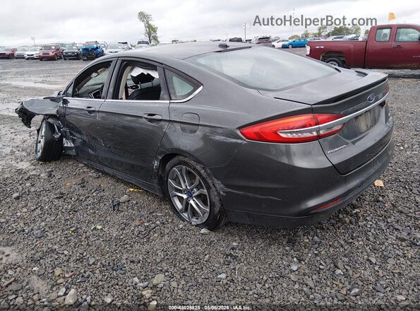 3FA6P0LU8HR223070 2017 FORD FUSION HYBRID Gray 