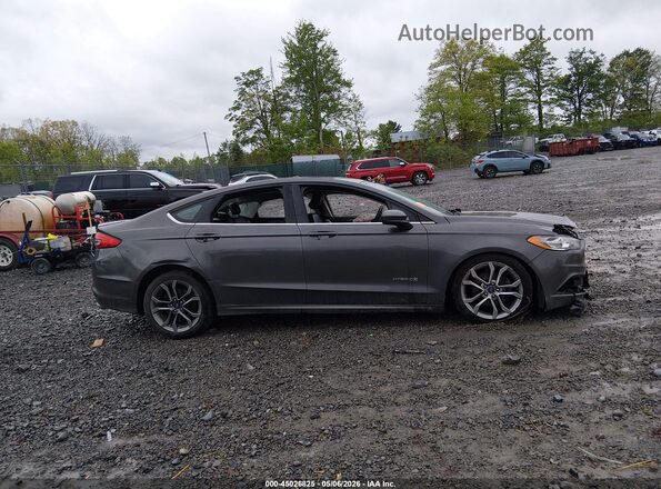 3FA6P0LU8HR223070 2017 FORD FUSION HYBRID Gray 