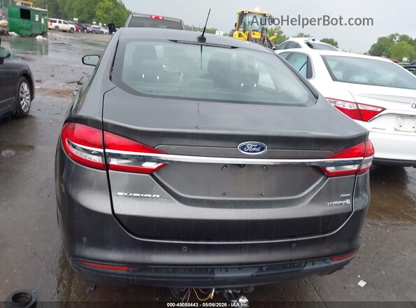 3FA6P0LU8HR325548 2017 FORD FUSION HYBRID Gray 