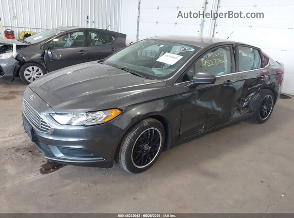 3FA6P0LU8JR110967 2018 FORD FUSION HYBRID Gray Передня ліва чверть