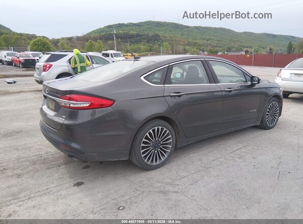 3FA6P0LU8JR238674 2018 FORD FUSION HYBRID Gray უკანა მარჯვენა