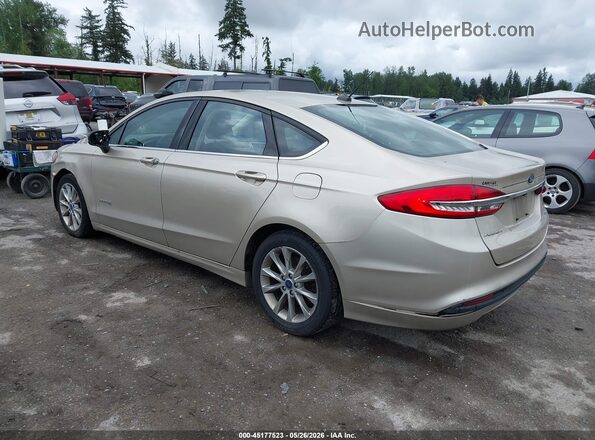 3FA6P0LU9HR355321 2017 FORD FUSION HYBRID Tan Հետևի ձախ