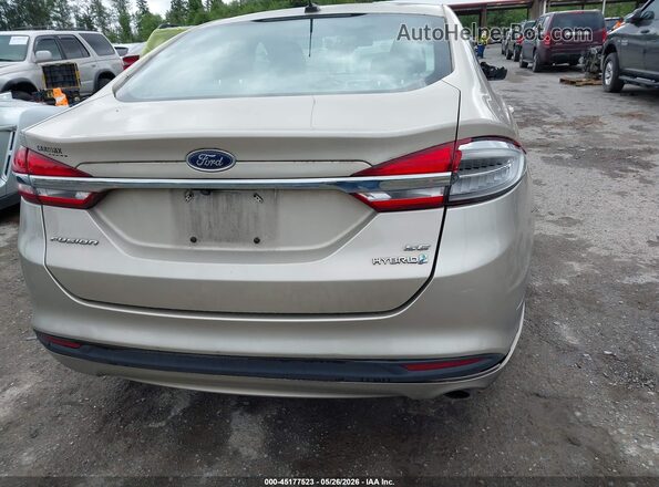 3FA6P0LU9HR355321 2017 FORD FUSION HYBRID Tan 