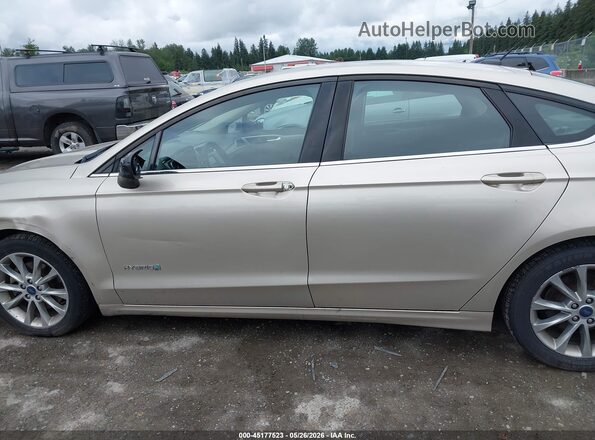 3FA6P0LU9HR355321 2017 FORD FUSION HYBRID Tan Սալոնի 360 աստիճան տեսք