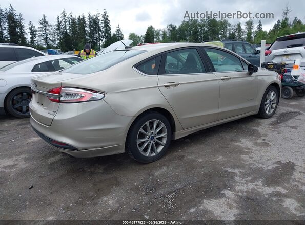 3FA6P0LU9HR355321 2017 FORD FUSION HYBRID Tan Հետևի աջ