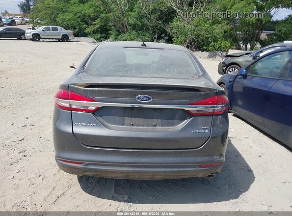 3FA6P0LU9JR137613 2018 FORD FUSION HYBRID Gray 