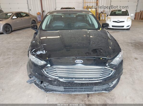 3FA6P0LU9JR137627 2018 FORD FUSION HYBRID Черный Вид щитка приборов
