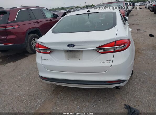 3FA6P0LU9JR209037 2018 FORD FUSION HYBRID White 