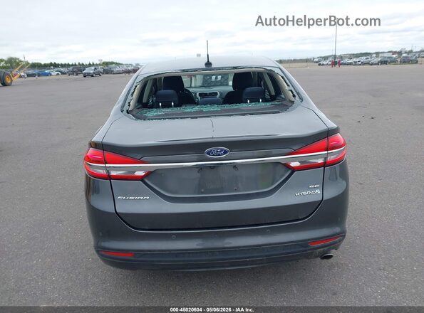 3FA6P0LU9JR232429 2018 FORD FUSION HYBRID Gray 