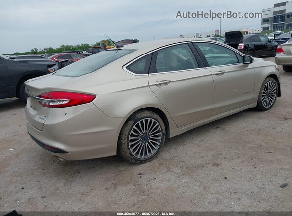 3FA6P0LUXHR349544 2017 FORD FUSION HYBRID Brown Tył prawy