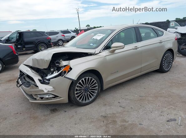 3FA6P0LUXHR349544 2017 FORD FUSION HYBRID Brown Przód lewy