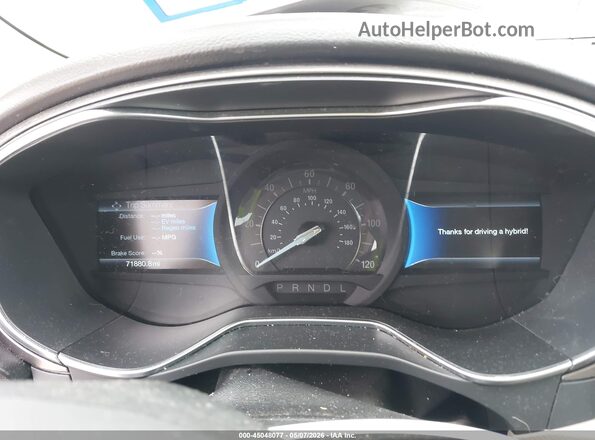 3FA6P0LUXHR349544 2017 FORD FUSION HYBRID Brown Widok tylnych siedzeń