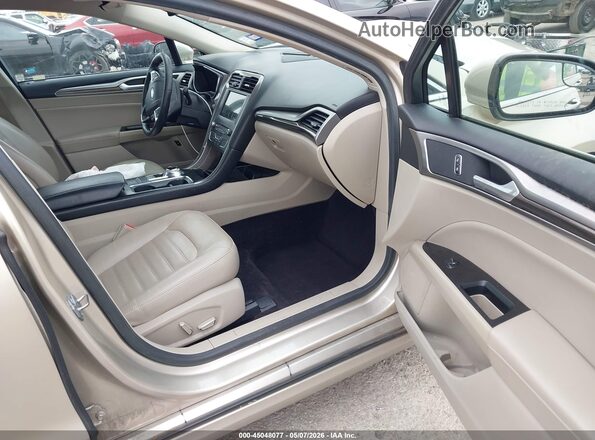 3FA6P0LUXHR349544 2017 FORD FUSION HYBRID Brown Widok wnętrza z przodu