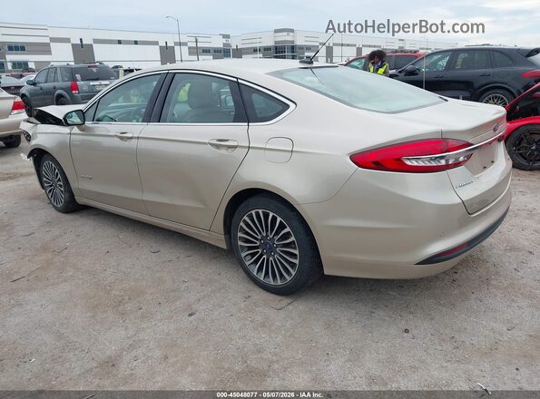 3FA6P0LUXHR349544 2017 FORD FUSION HYBRID Brown Tył lewy