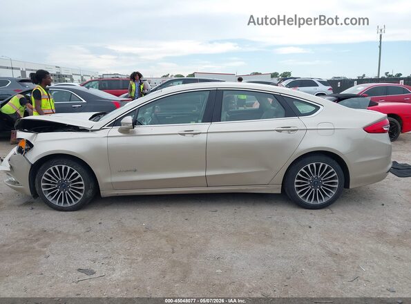 3FA6P0LUXHR349544 2017 FORD FUSION HYBRID Brown Widok wnętrza 360 stopni