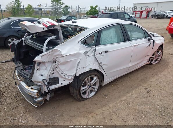 3FA6P0LUXJR118746 2018 FORD FUSION HYBRID White უკანა მარჯვენა