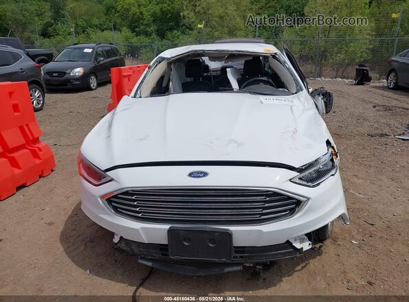 3FA6P0LUXJR118746 2018 FORD FUSION HYBRID White წინა პანელის ხედი