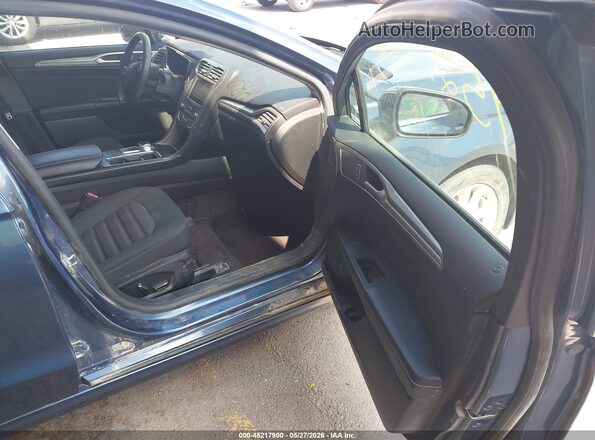 3FA6P0LUXKR133572 2019 FORD FUSION HYBRID Blue Вид салону спереду