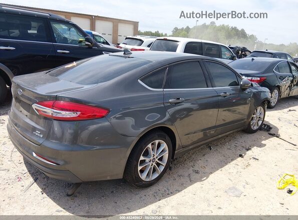 3FA6P0LUXKR225569 2019 FORD FUSION HYBRID Gray Trasero derecho