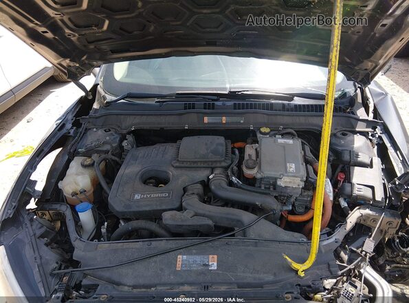 3FA6P0LUXKR225569 2019 FORD FUSION HYBRID Gray Vista trasera