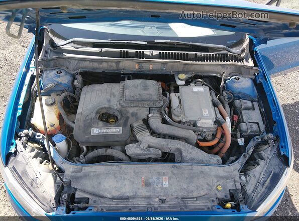 3FA6P0LUXKR226981 2019 FORD FUSION HYBRID Blue 