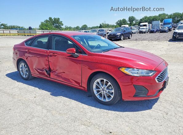 3FA6P0LUXLR126431 2020 FORD FUSION Красный Передняя правая четверть