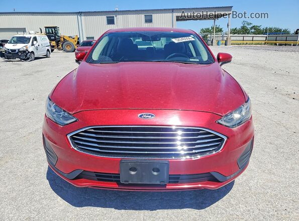 3FA6P0LUXLR126431 2020 FORD FUSION Красный Вид спереди