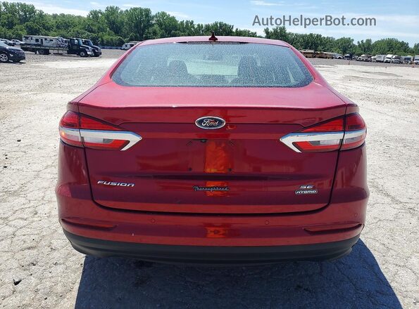 3FA6P0LUXLR126431 2020 FORD FUSION Красный Вид сзади