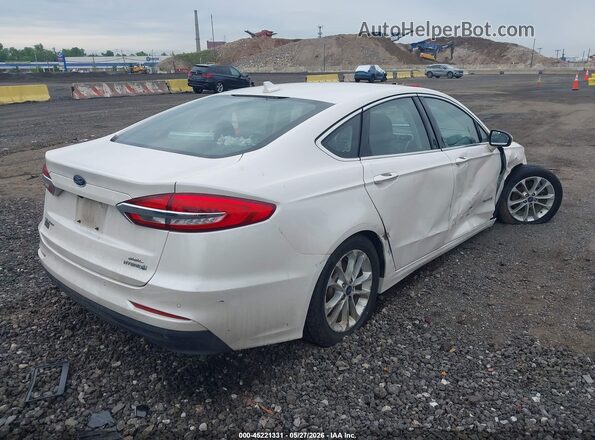 3FA6P0MU4KR110982 2019 FORD FUSION HYBRID White Задня права чверть
