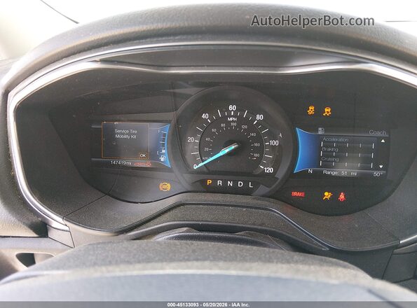3FA6P0MU8LR237025 2020 FORD FUSION White უკანა სავარძლების ხედი