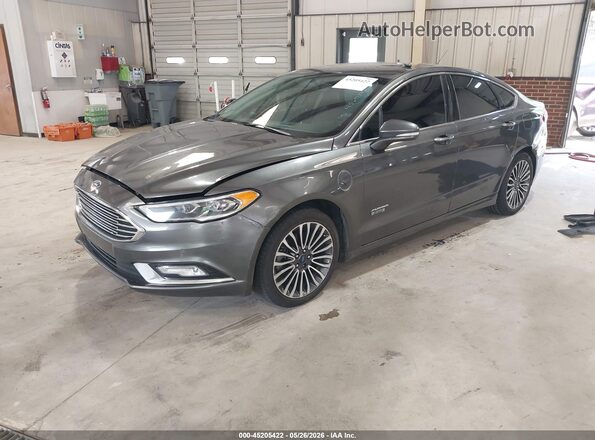 3FA6P0PU1HR264635 2017 FORD FUSION ENERGI Gray Առջևի ձախ երեք քառորդ տեսարան