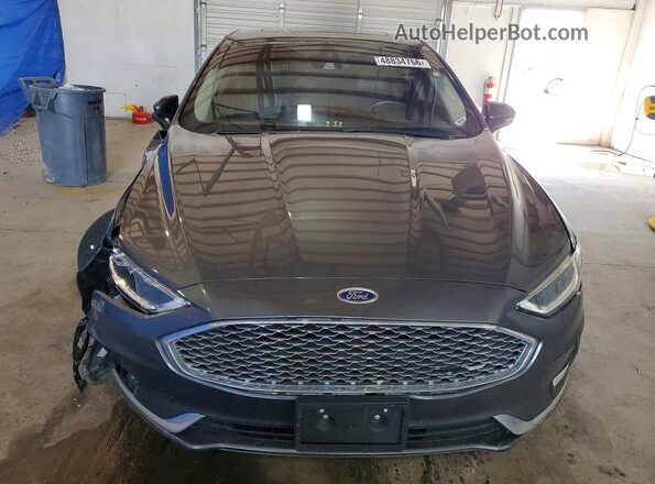 3FA6P0RU6LR182096 2020 FORD FUSION Gray Front view