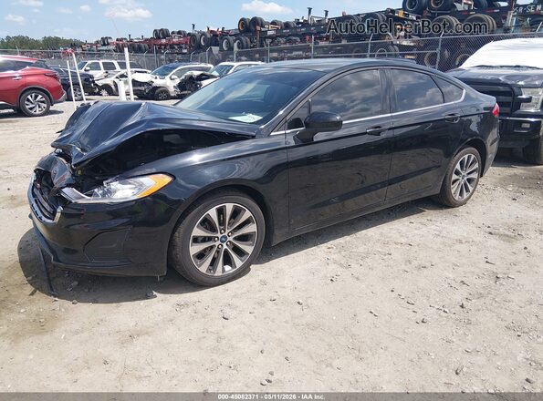 3FA6P0T91LR190272 2020 FORD FUSION Black Vista tres cuartos delantera izquierda