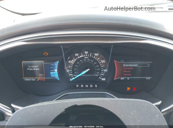 3FA6P0T92GR288832 2016 FORD FUSION Black Vista de los asientos traseros