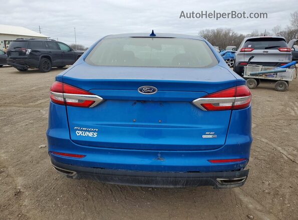 3FA6P0T95LR191506 2020 FORD FUSION Blue უკანა ხედი
