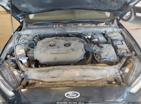 3FA6P0T96GR322349 2016 FORD FUSION Black Вид ззаду