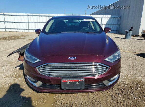 3FA6P0T96HR242731 2017 FORD FUSION Темно-бордовый 